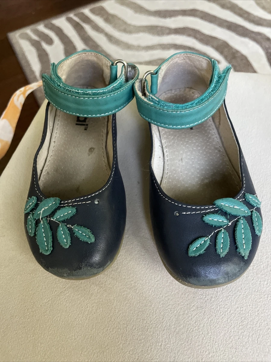 Chaussures Gymboree Mary Jane En Daim Bleu Marine - Taille 7M US Enfant - Velcro