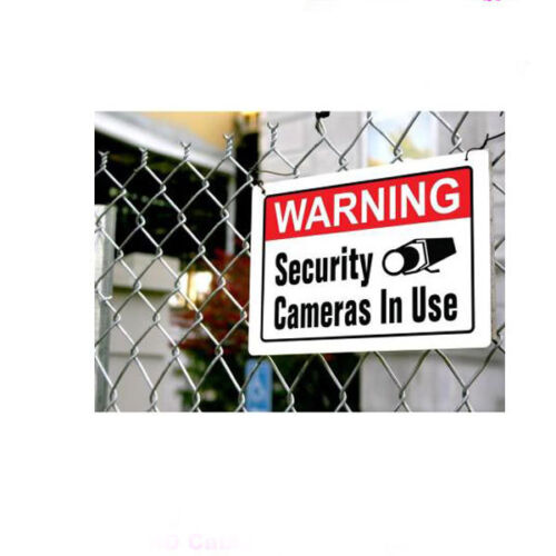 2 Metall Outdoor Überwachungskamera Sign fo In / Outdoor CCTV Kugel Überwachungskamera - Bild 2 von 2