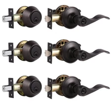 Probrico DL12061ET-102ORB Door Lever Combo Pack