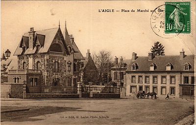 Old postcard AK L'AIGLE - Place du Marché aux Chapelles (435507)