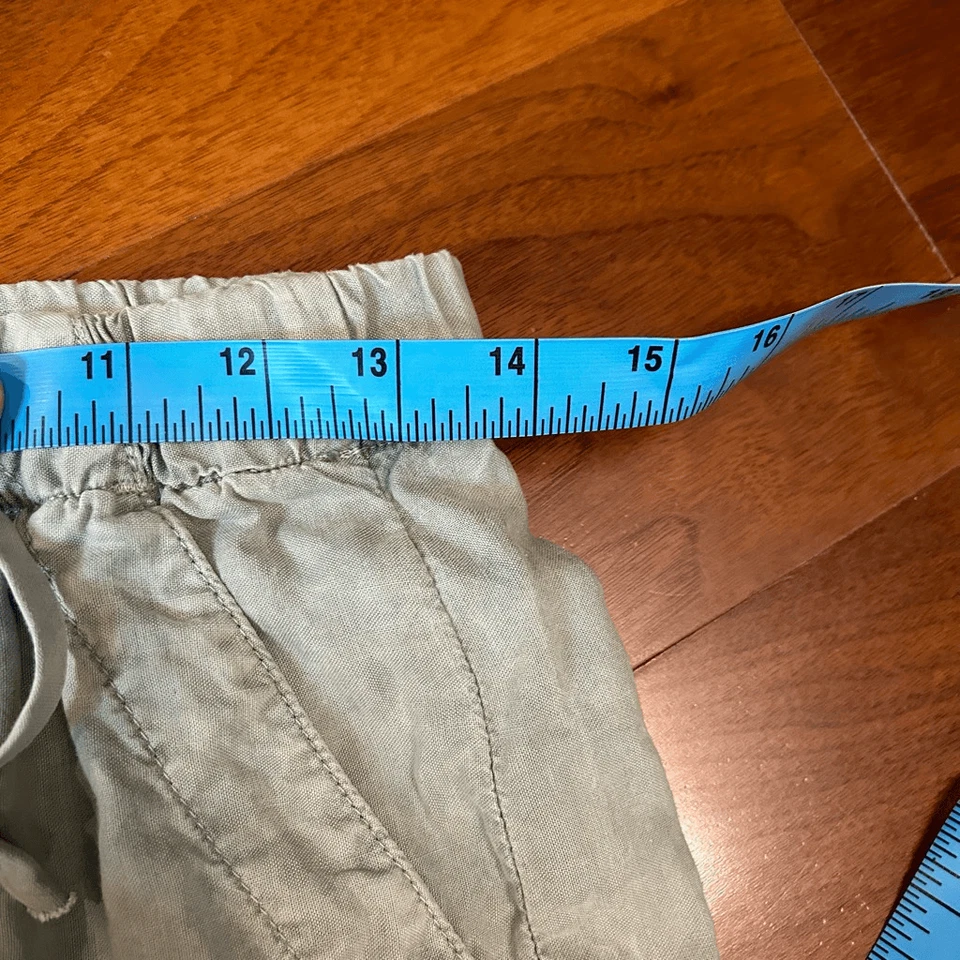 Bella Dahl Anthropologie drawstring XS sage green shorts - Image 4 of 4