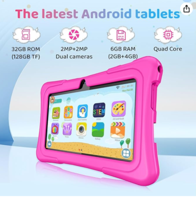 K07 Pro 7 inch Kids Tablet, 32 GB | Android | Quad-Core | Rose | eBay