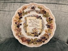Royal Doulton Brambly Hedge Recipe Plate 7.87in Decorative Plate Rare