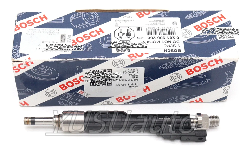 1 pieza Inyectores de combustible OEM Bosch 0261500260 para BMW 335i 535i 740i 13648625397 Foto 2 de 4