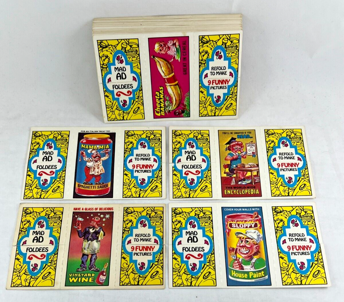 MAD AD FOLDEES (Topps 1975) Complete 33 FOLD & REFOLD FUNNY