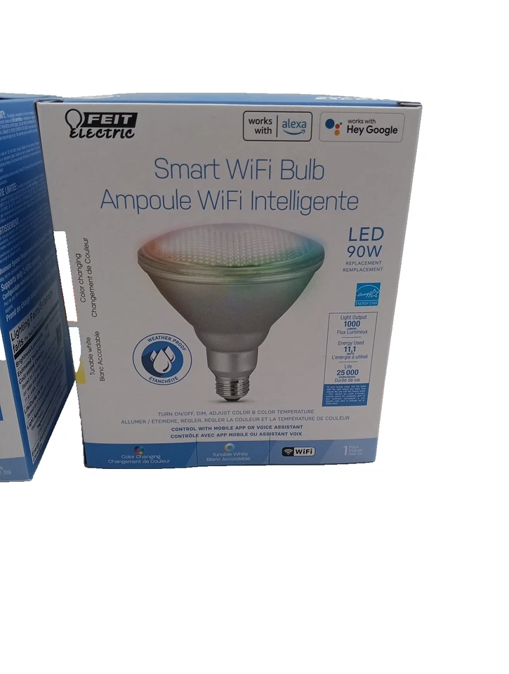Feit Electric Smart WiFi 90-Watt EQ LED Par38 Color (e-26) Dimmable Light Bulb - Image 4 of 4