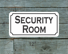 Security Room Metal Sign