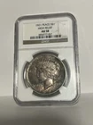 1921 HIGH RELIEF PEACE DOLLAR NGC AU58
