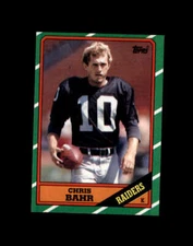 1986 Topps Football #065 Chris Bahr STARX 7 NM  (CS103992)