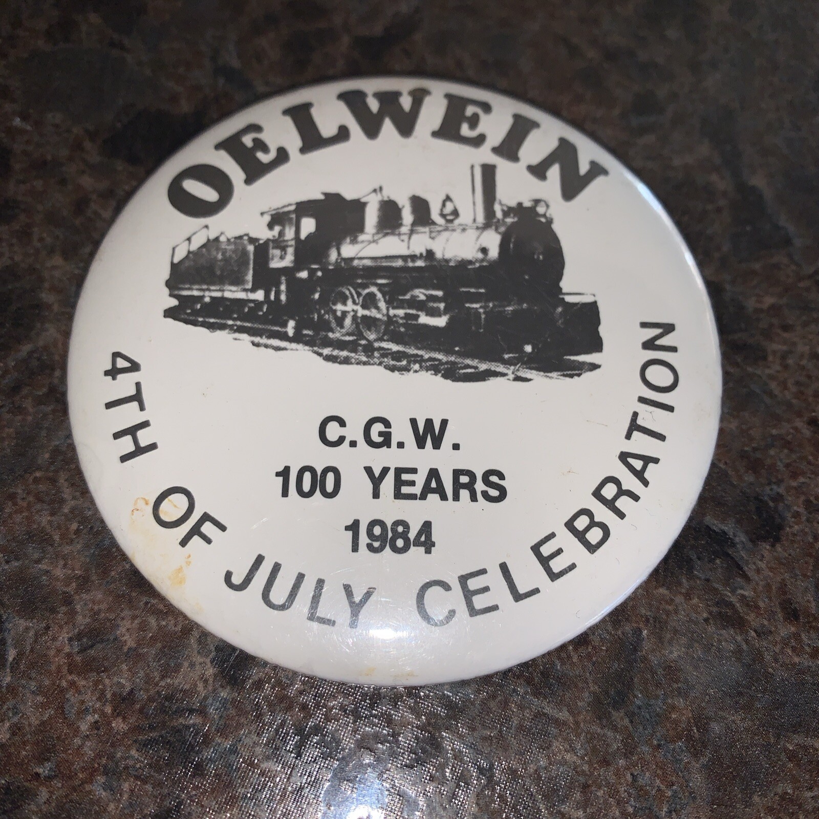 Vtg 1984 Oelwein Iowa Button Pin 4th Of July eBay