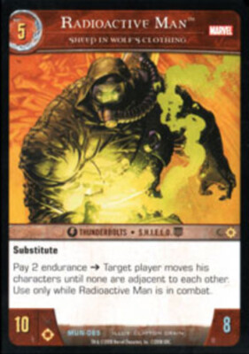 VS System: Radioactive Man, Sheep in Wolf's Clothing - Foil [Played] Marvel Univ