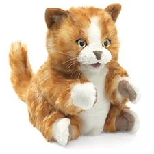 Folkmanis Orange Tabby Kitten Hand Puppet