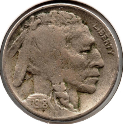 1918-D Buffalo Nickel 5C Denver Münzstätte - MC72