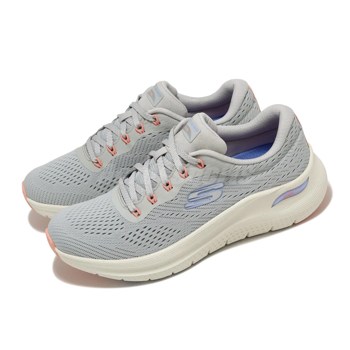 Skechers Arch Fit 2.0-Big League Light Gray Multi Women Casual Shoes  150051-LGMT