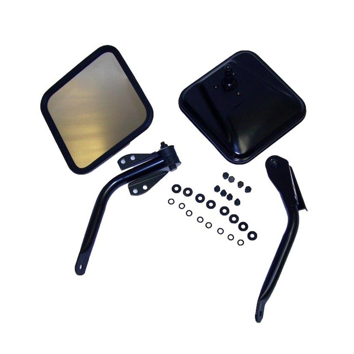Crown 5462736K Left & Right Side Mirror Set for Jeep Wrangler CJ5
