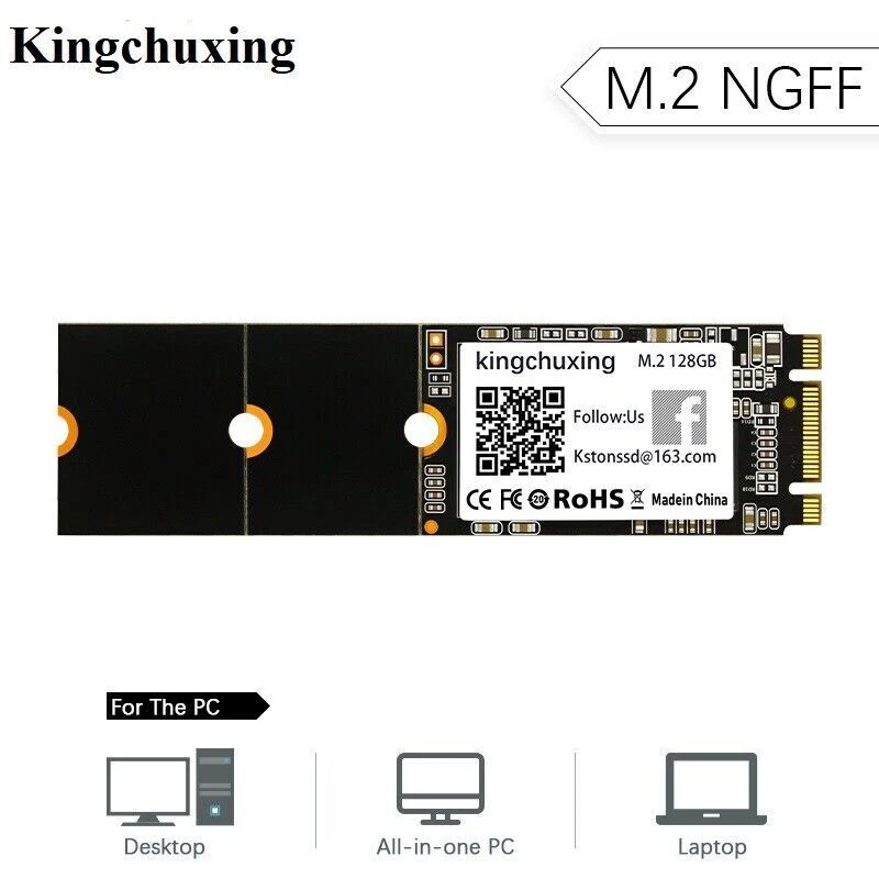 Kingchuxing 128GB 256GB 512GB M.2 NGFF SATA III 2260 2242 2280 SSD PC Laptop UK - Image 4 of 4