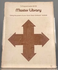 Texas Instruments - TI Programmable 58/59 Master Library Manual 89pp 1977