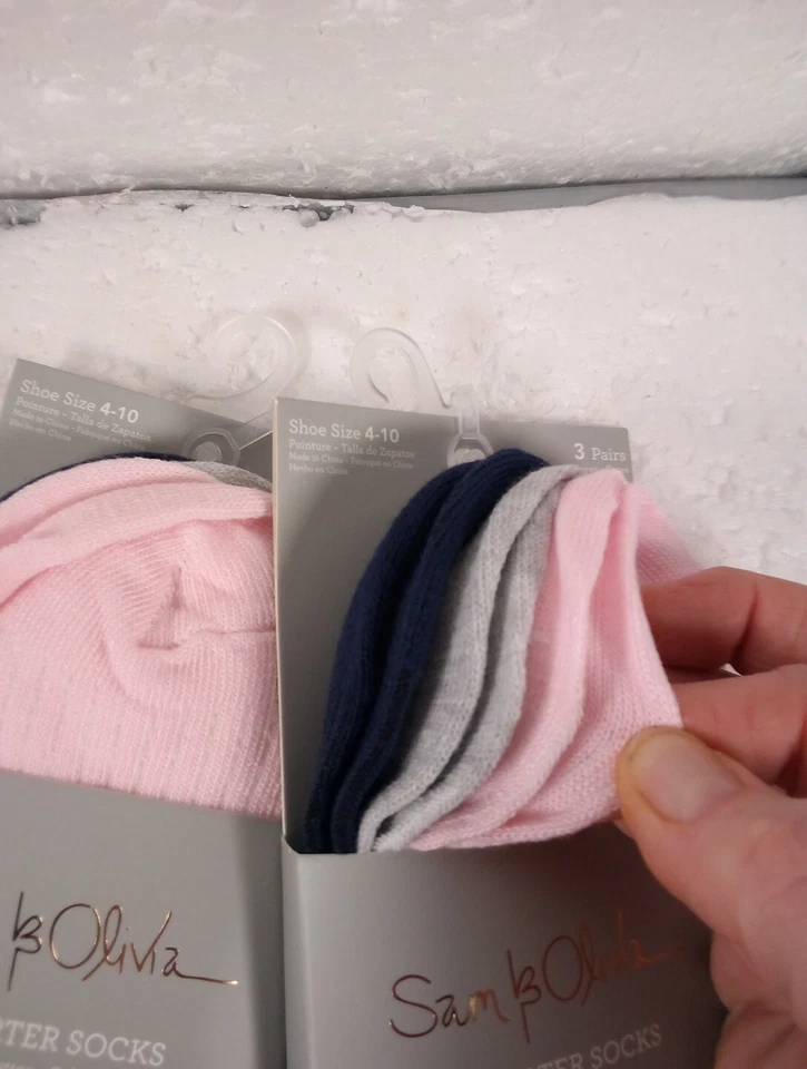 3 paquetes de calcetines Sam&Olivia cuarto total si calcetines 9 pares Foto 4 de 4