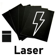Graviermaterial Plastik für LASERgraviermaschine schwarz-weiß 5 Stk 20x30cm #273