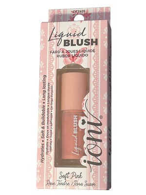 IONI  Soft Pink  Hydrating Buildable Liquid Blush - NIB - Fast Ship + Gift !