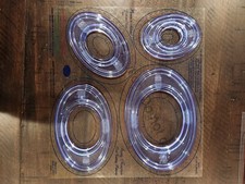 Creative Memories 4 oval Custom Cutting System Patterns Sizing Templates