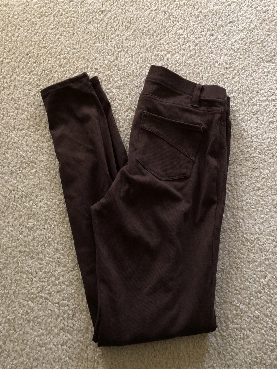 Faded Glory Brown Pull Up Comfort Pants/Jeggings - Womens Small