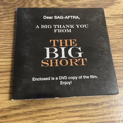 The Big Short FYC DVD Christian Bale , Steve Carell,Ryan Gosling ,Brad pitt