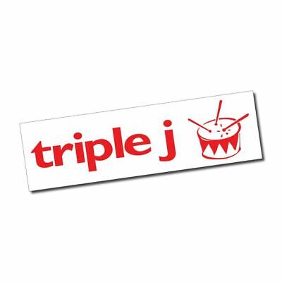 Triple J Sticker Decal Aussie Radio Station Fm Jjj 4x4 Ute Window Car Bumper Ebay