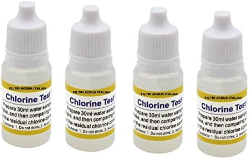 Test Cloro Kit Analisi Misuratore Cloro Set 4 Pezzi