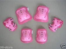  Roller Blading Wrist Elbow Knee Pads Blades Guard  Youth size IN Pink