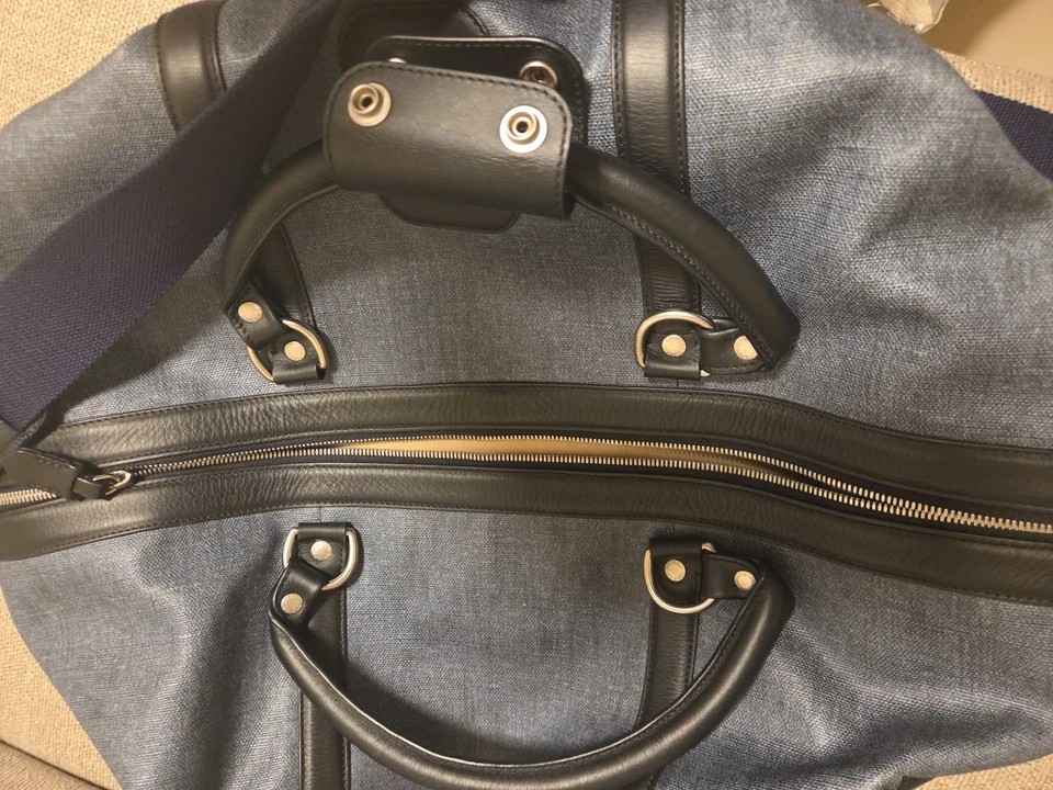 RARO Ghurka No. Bolsa de Transporte de Viaje 96 Cavalier Cuero Azul Gimnasio ENVÍO GRATUITO Foto 2 de 4