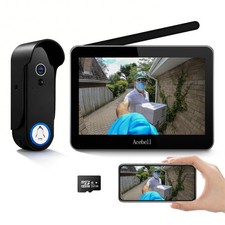 Wireless Smart Video Doorbell Intercom System, WiFi 1080P Video Doorbell Came...