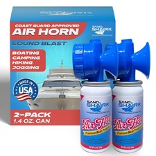 SandShark Premium Horn Handheld Canister-Very Loud Airhorn, Coast Guard Appro...