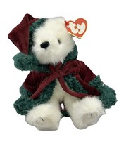 TY Attic Treasures Klause The Christmas Bear w/Hat Coat & Tags 2000 Free Ship