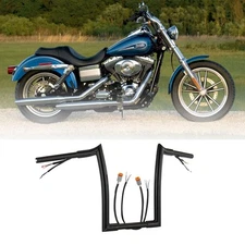 12" Prewired Meathook Ape Hanger for Sportster Softail Dyna Road King 1996-2006
