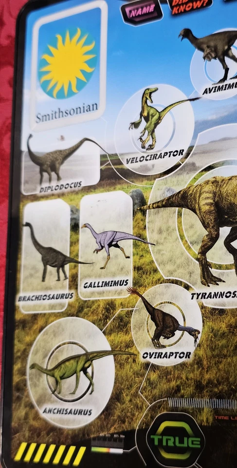 Tableta Smithsonian Kids Dino de Kidz Delight 2011 Dinosaur Facts Trivia K1148 Foto 3 de 4