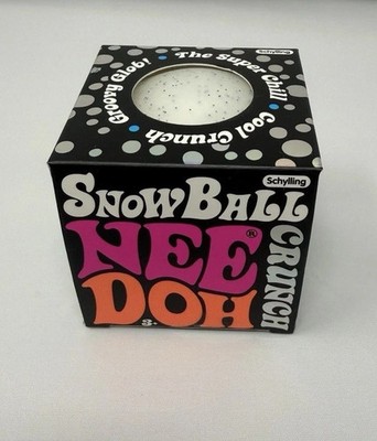 Schylling Snowball Crunch Nee Doh Squeeze Ball White Crunchy Texture Corn StarAN