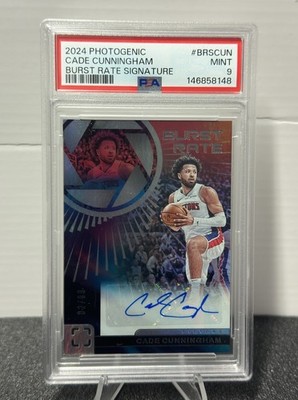 JERSEY MATCH Panini Photogenic Cade Cunningham Burst Rate Signature AUTO 2/99