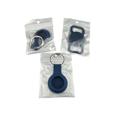 AirTag Case 3pc Set Silicone Keychain Pet Collar Navy Blue
