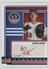 2023 Panini USA Baseball Stars & Stripes Holden Harris (Blue Ink) Auto 13st