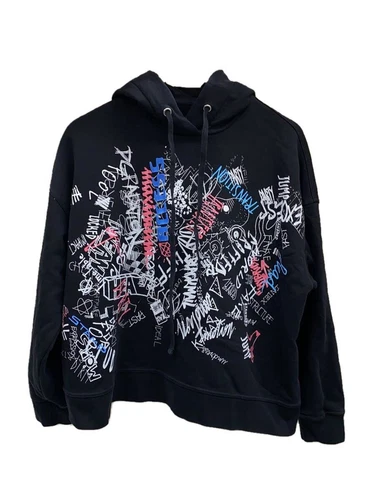 Felpa con cappuccio Maison Margiela nera XS