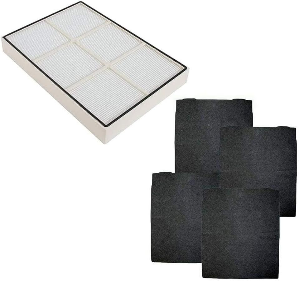 HEPA Filter with 4 Pre-Carbon Filters Fits Whirlpool Whispure Air Purifier Model