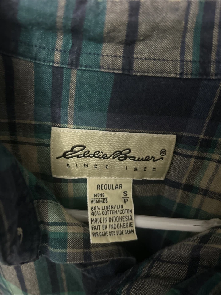 Vintage Eddie Bauer Men’s Plaid Shirt Size Small - Image 2 of 4