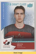 2020 Upper Deck Team Canada Juniors 2018 Draft Class Blue Kevin Bahl READ 0vd8