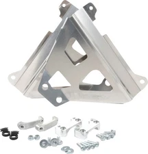 Works Connection Radiator Braces Silver fits Yamaha YZ450F/WR450F/YZ250F/YZ450FX