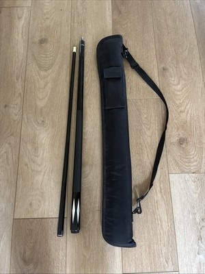 Excalibur Fiberglass Bonded Wood Core Pool Cue Black Water Resistant EXCELLENT