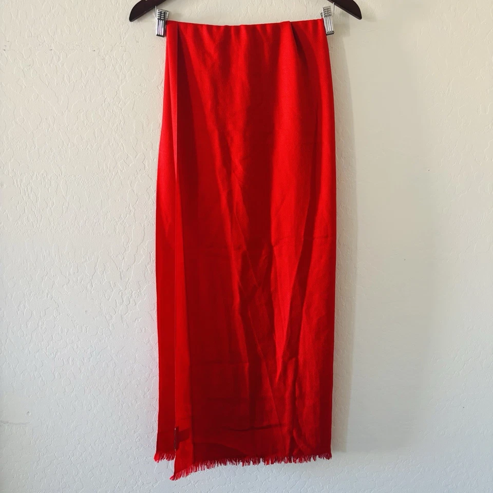 Amicale Women’s Travel Wrap Scarf Red - Image 4 of 4