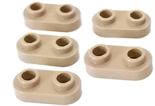 LEGO Tan Plate Round 1 x 2 with Open Studs x5 New Part 35480 TN03