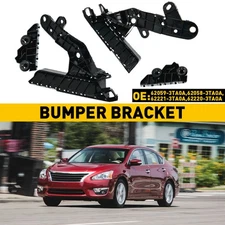 For 13-15 Nissan Altima Sedan Front Bumper Cover Support Mounting Kit Brack 2SET