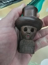 Vintage Tribal Voodoo Wooden Dice Shaker Doll